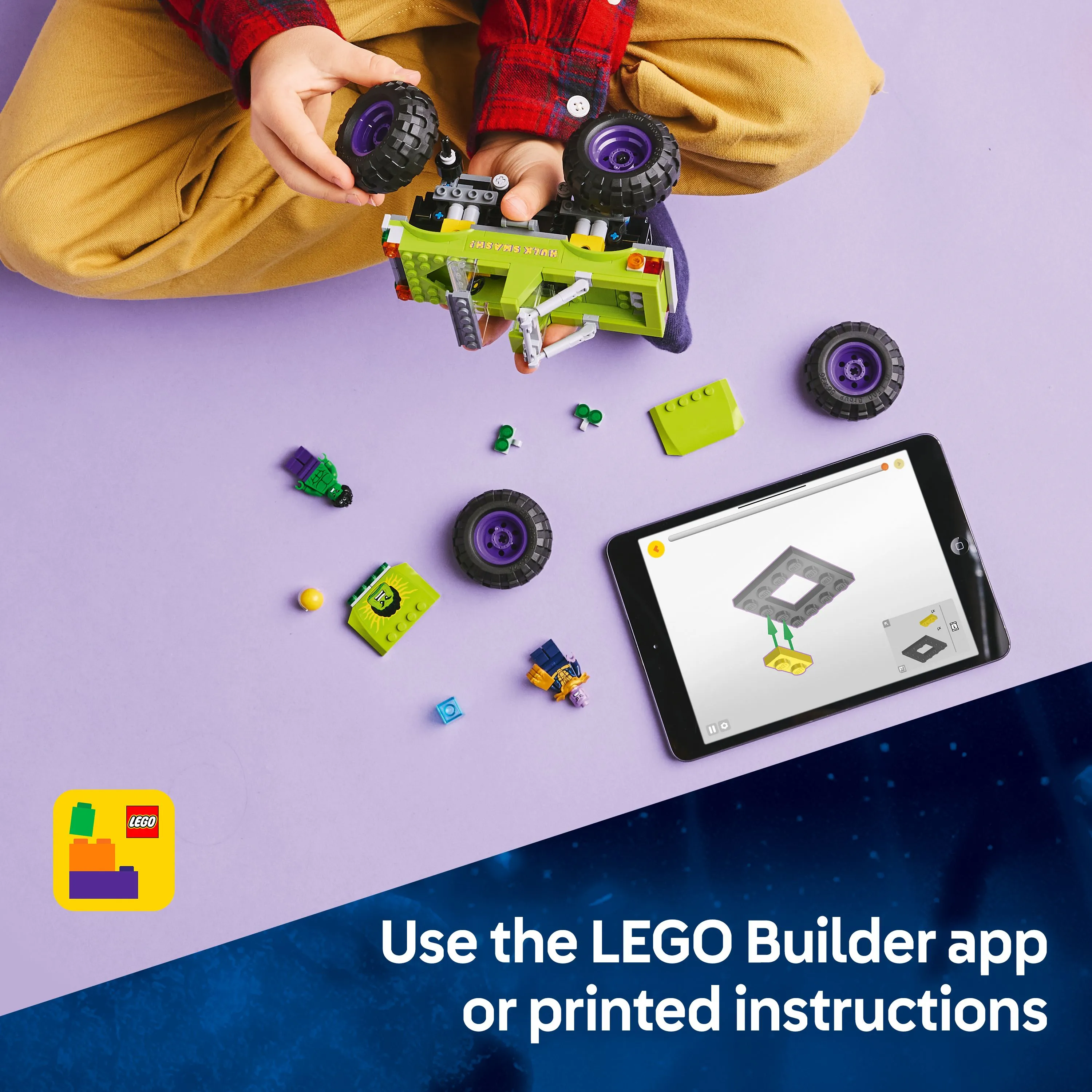 LEGO Marvel Hulkin monsteriauto vastaan Thanos 76312