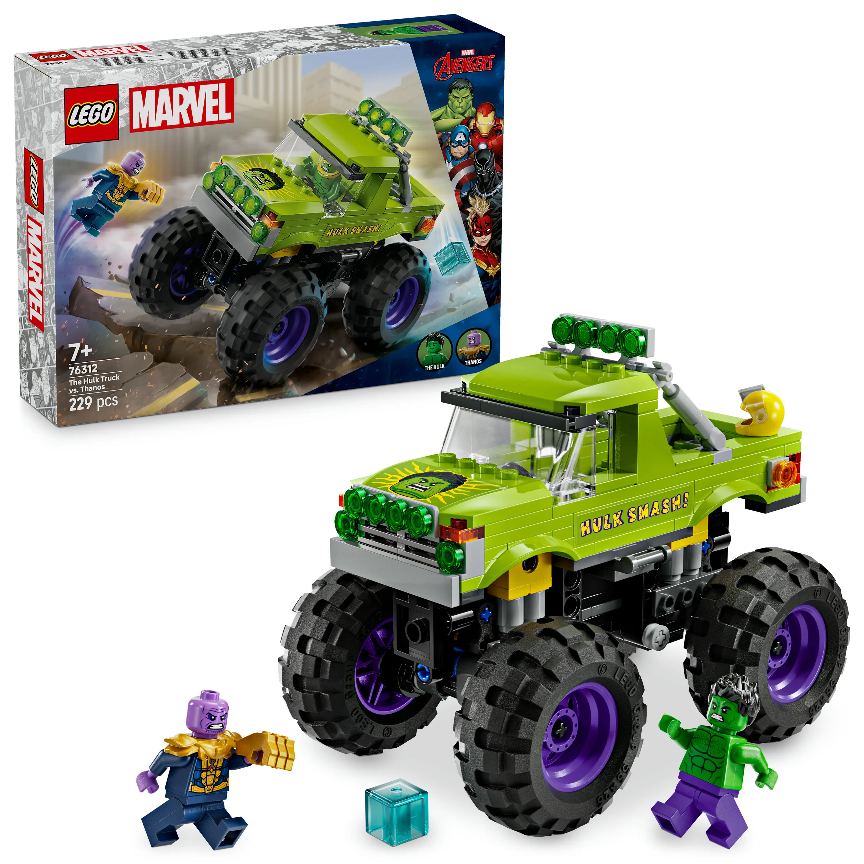 LEGO Marvel Hulkin monsteriauto vastaan Thanos 76312