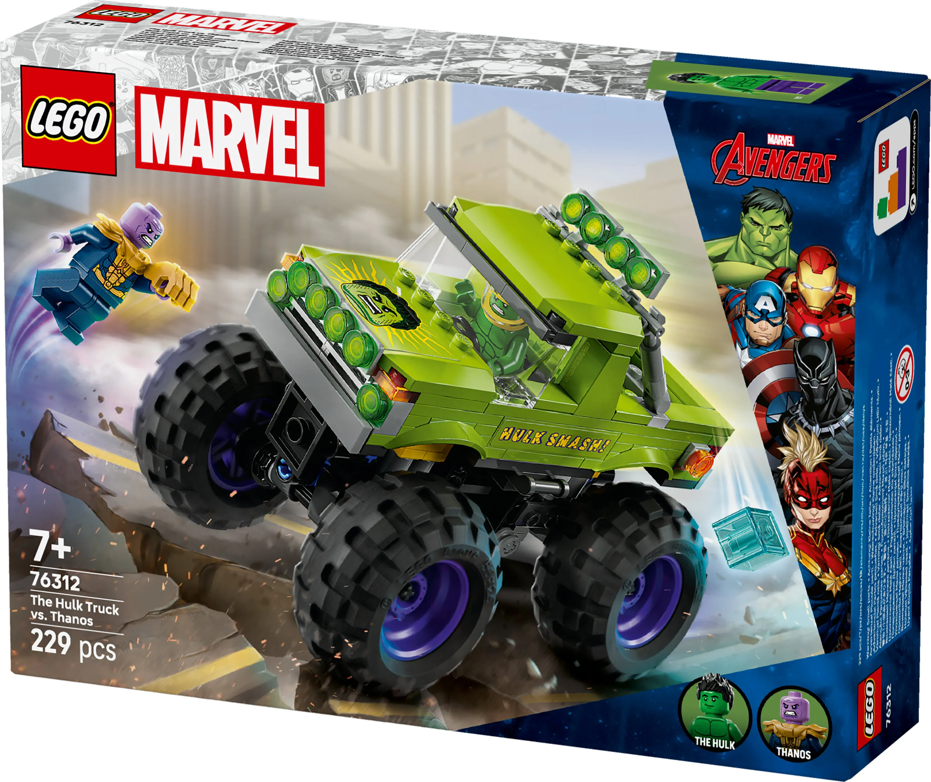 LEGO Marvel Hulkin monsteriauto vastaan Thanos 76312