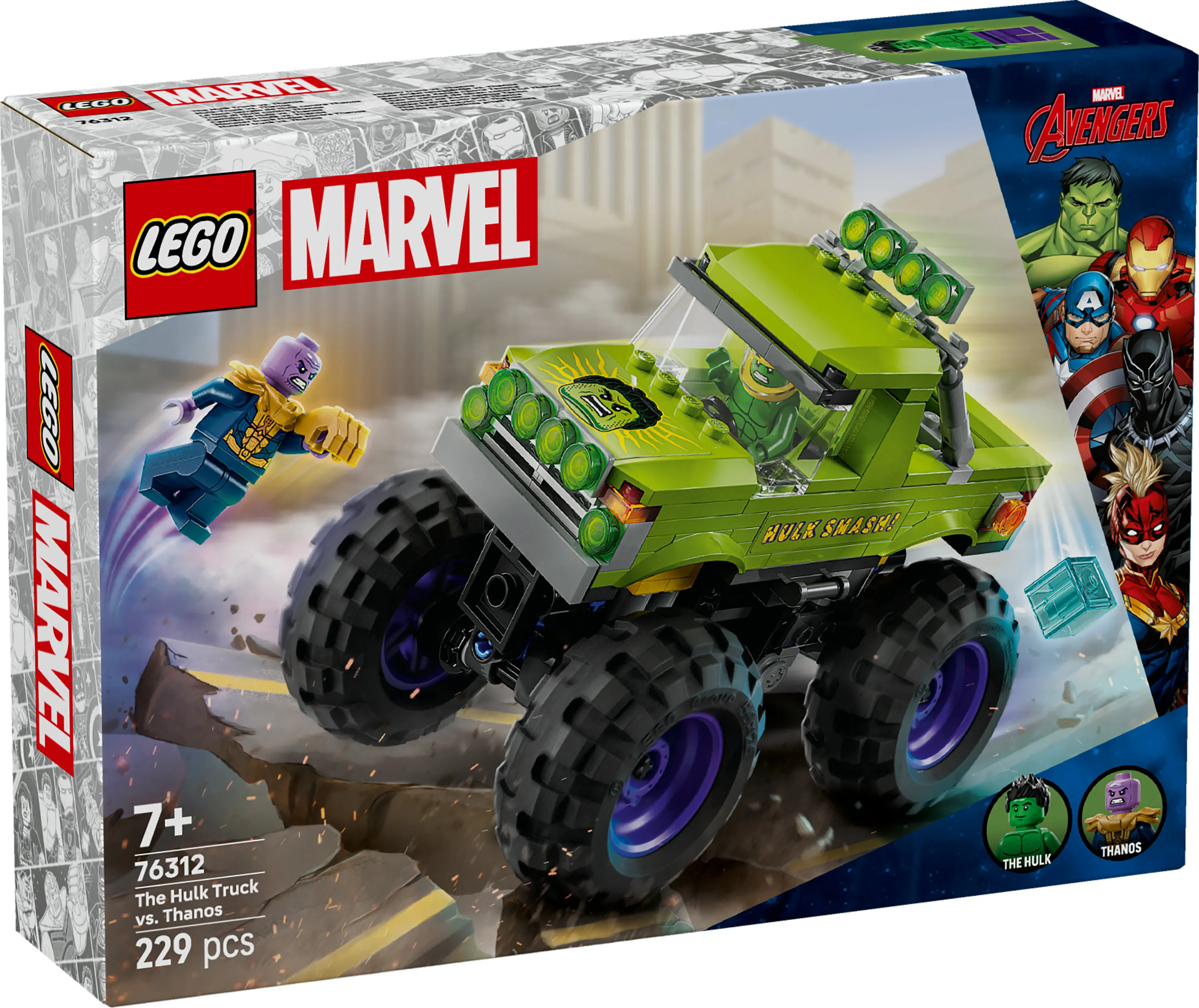 LEGO Marvel Hulkin monsteriauto vastaan Thanos 76312