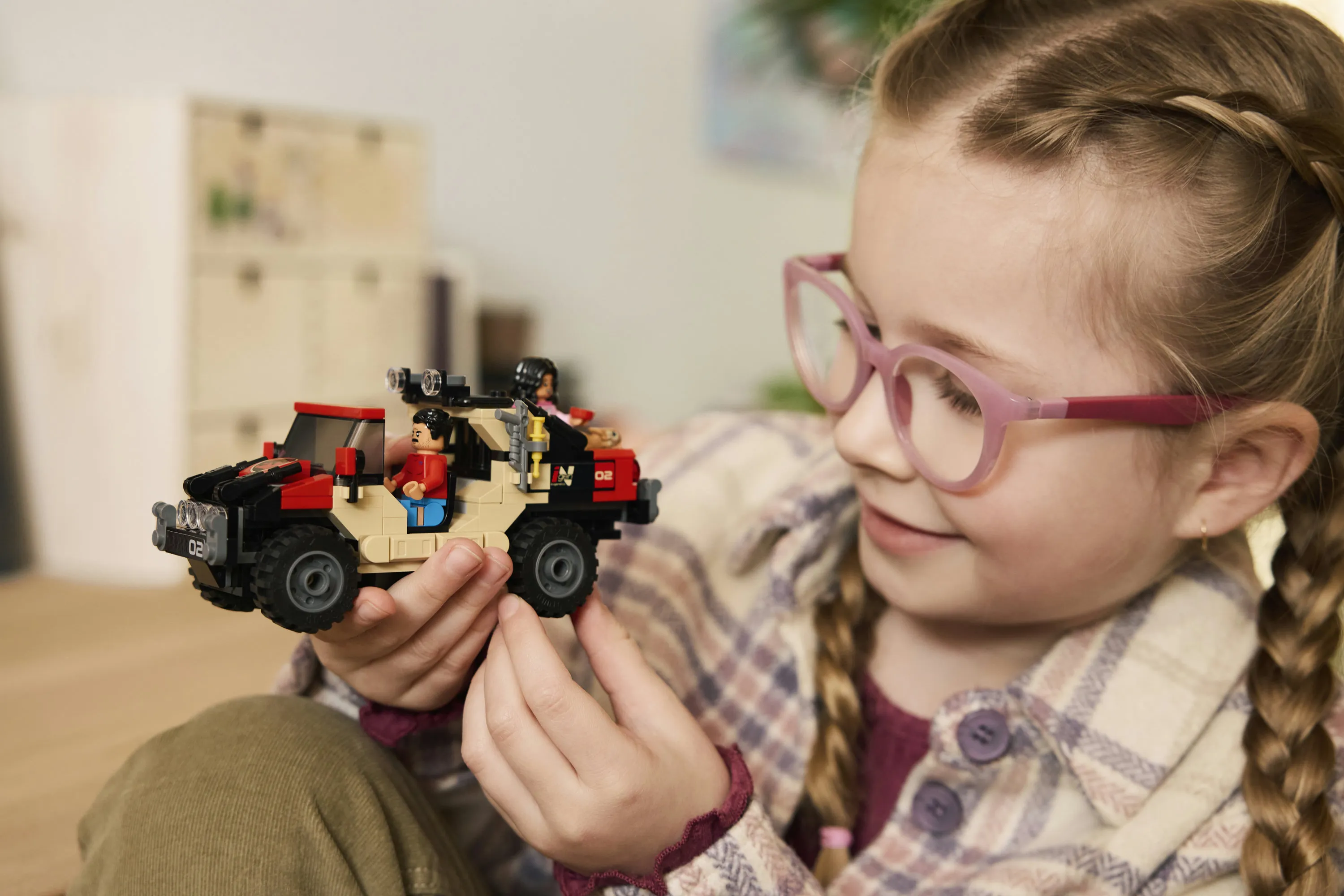 LEGO Jurassic World Raptor ja pako maastoautolla 76972