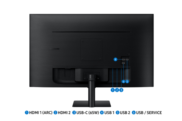 Samsung Smart Monitor A7 32 16 9 3840x2160 Va 8ms 60hz Hdr10 Airplay2 Adaptive Picture Speaker 2xhdmi Usb C 65w Tilt Stand Remote Monitors Peripherals Multitronic