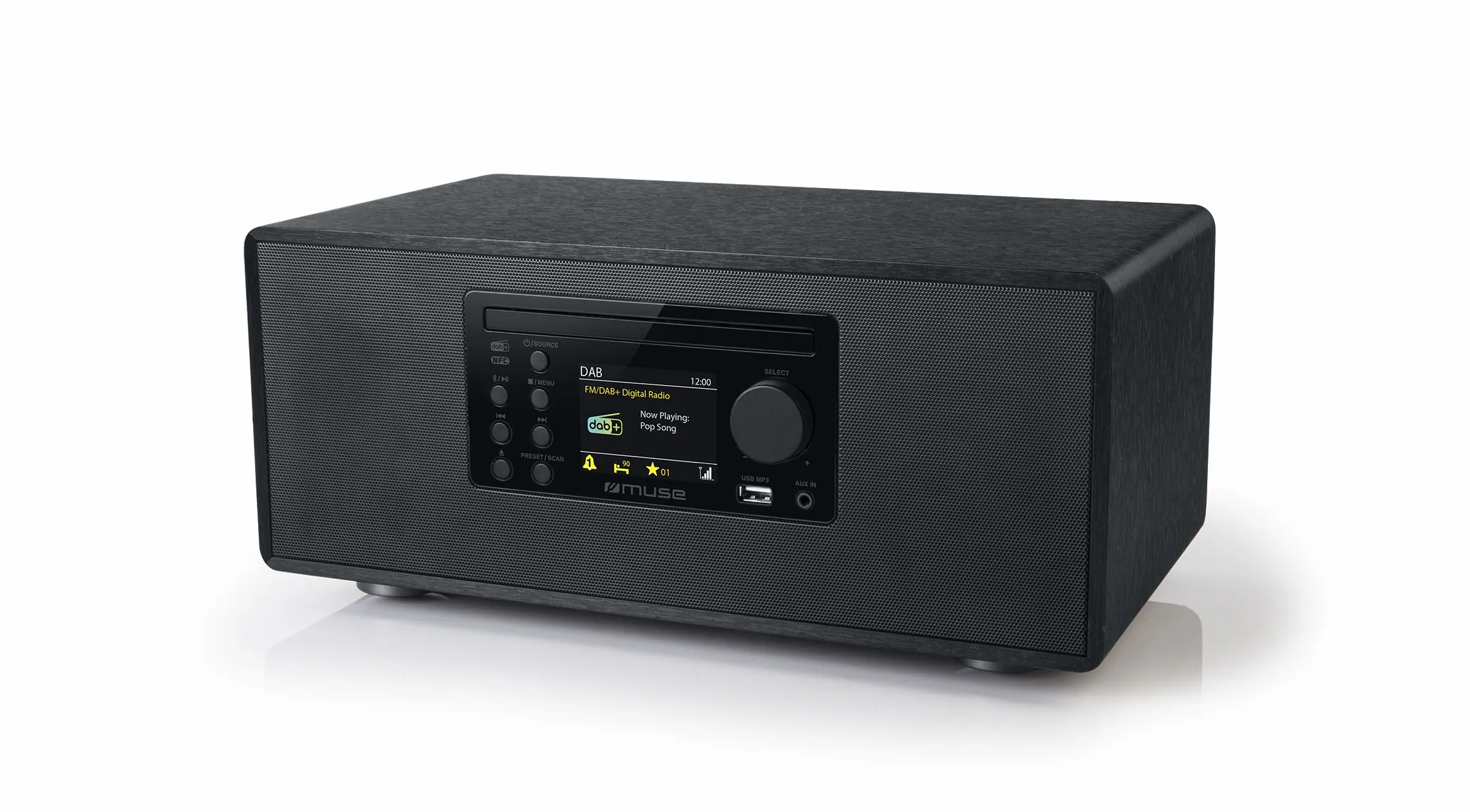 Muse M-695 DBT - micro system, DAB+/CD/Bluetooth, black