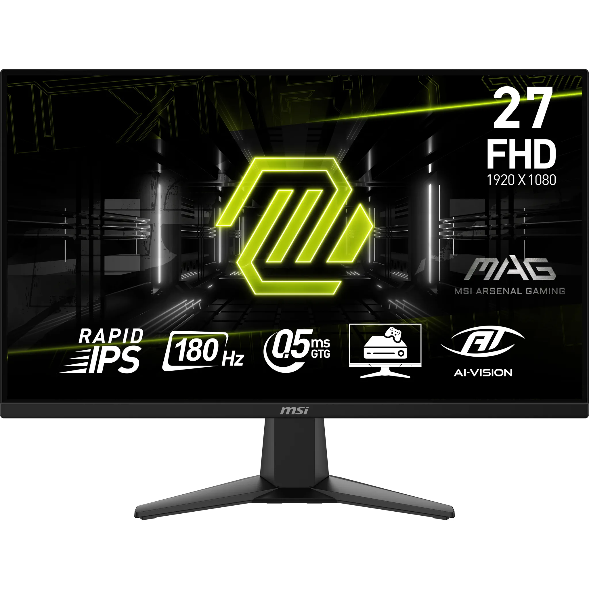 MSI MAG 275F 27" Full HD, IPS -pelin&auml;ytt&ouml;, 180 Hz, 1 ms
