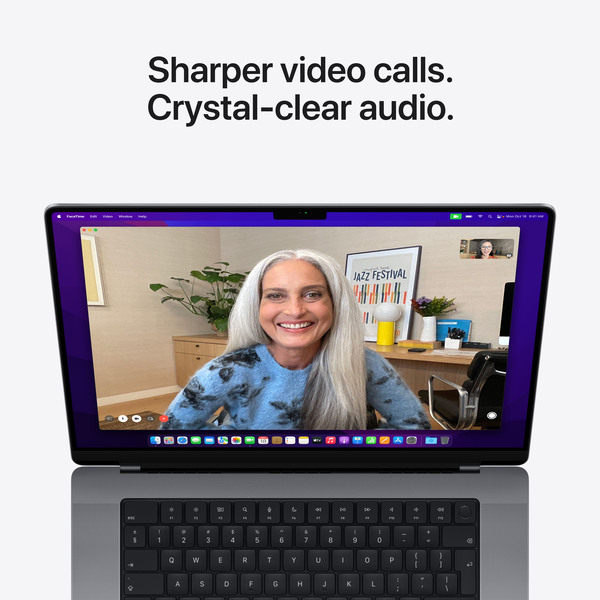 Apple MacBook Pro 16" 1 TB, M1 Pro (10C CPU, 16C GPU) MacOS - b&auml;rbar dator, Rymdgr&aring; (2021)