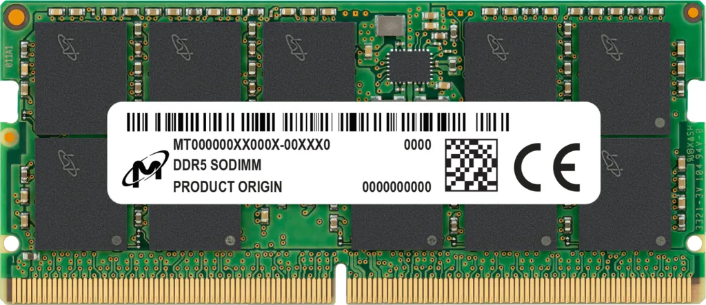 Micron DDR5 ECC SODIMM 32GB 2Rx8 4800