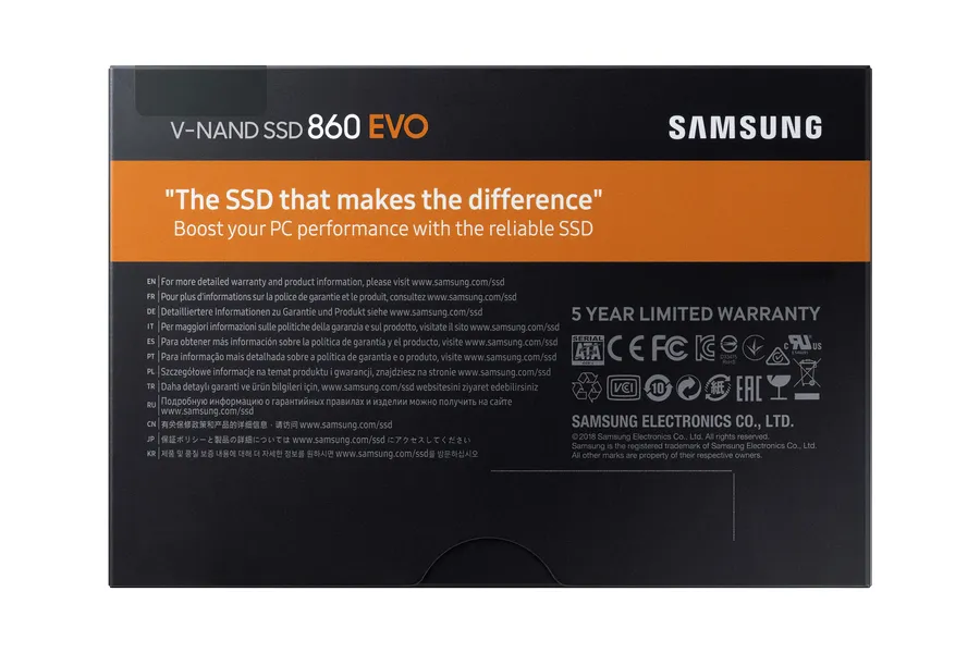 Samsung 1TB 860 EVO, 2.5", SATA III, 550/520 MB/s - SSD