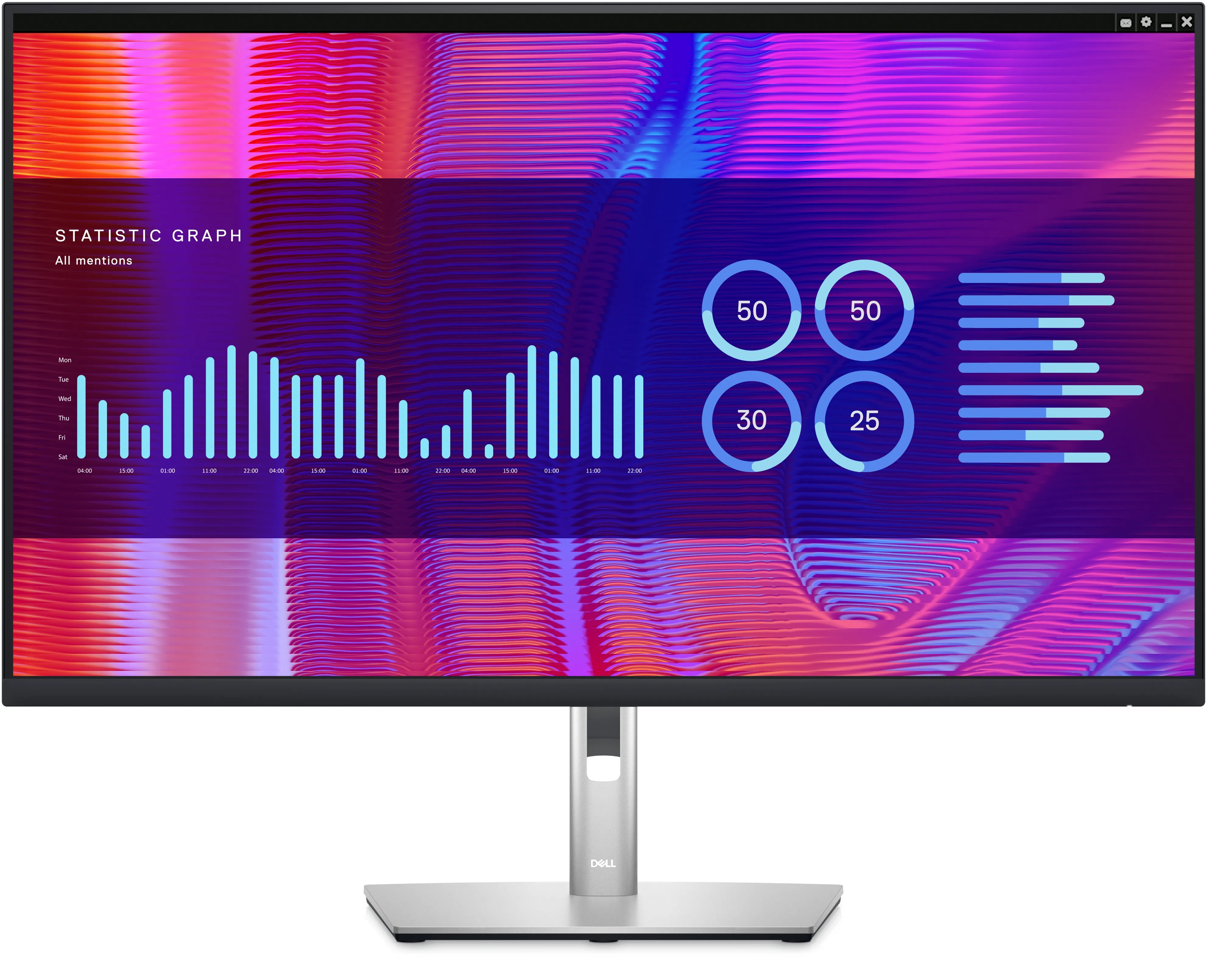 Dell P3223DE 32&quot; QHD, USB-C, IPS - sk&auml;rm