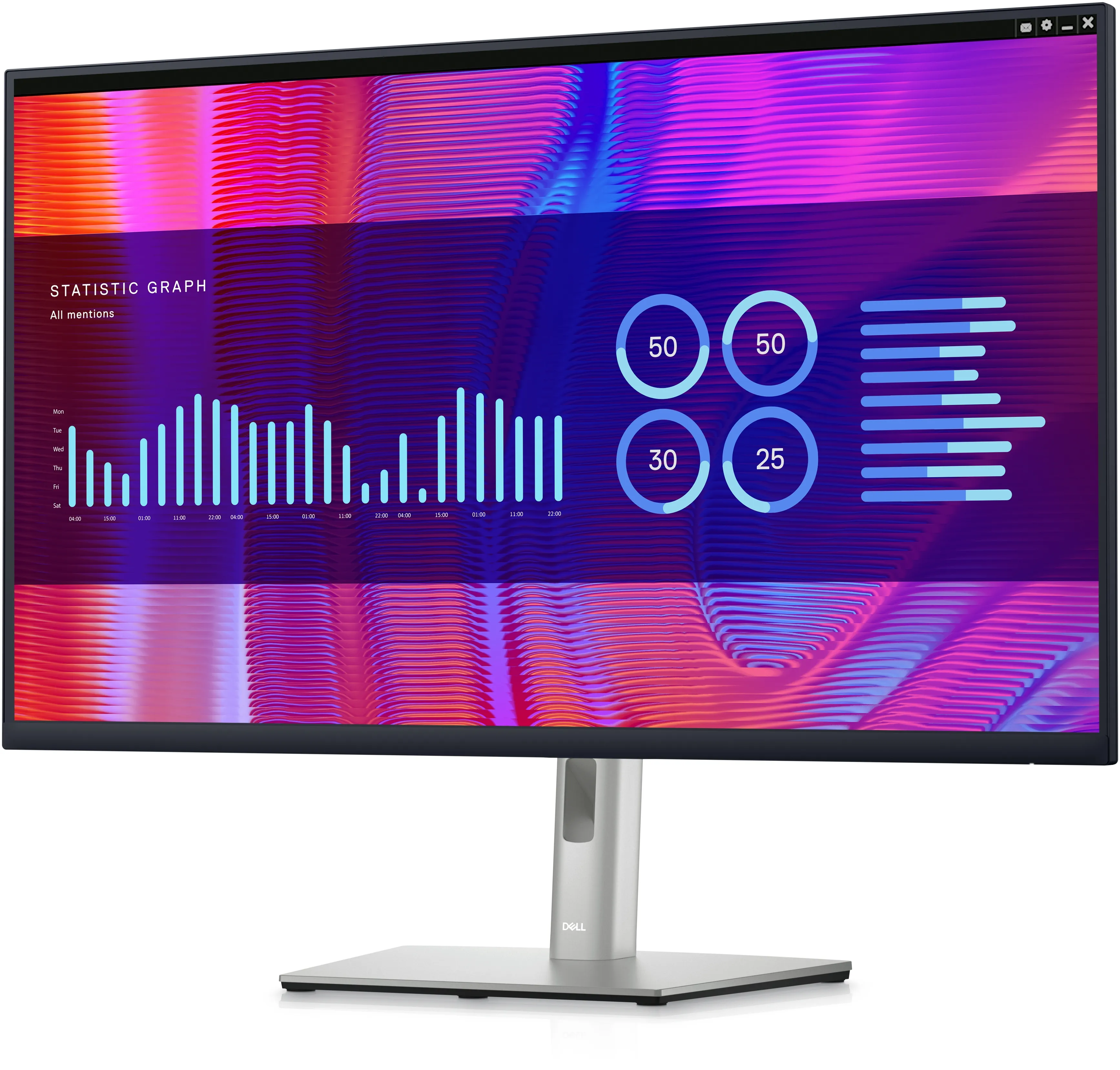 Dell P3223DE 32&quot; QHD, USB-C, IPS - sk&auml;rm