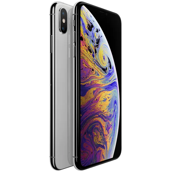 Renoverad iPhone XS Max 512 GB - mobiltelefon, Silver (Mycket bra skick)