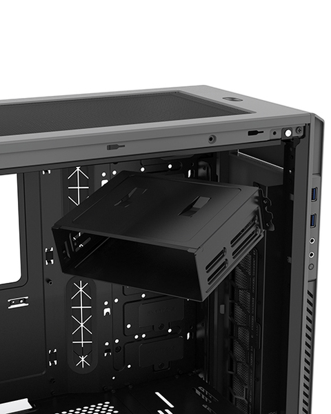 Phanteks Enthoo PRO M - Acrylic Window Antracite Gray