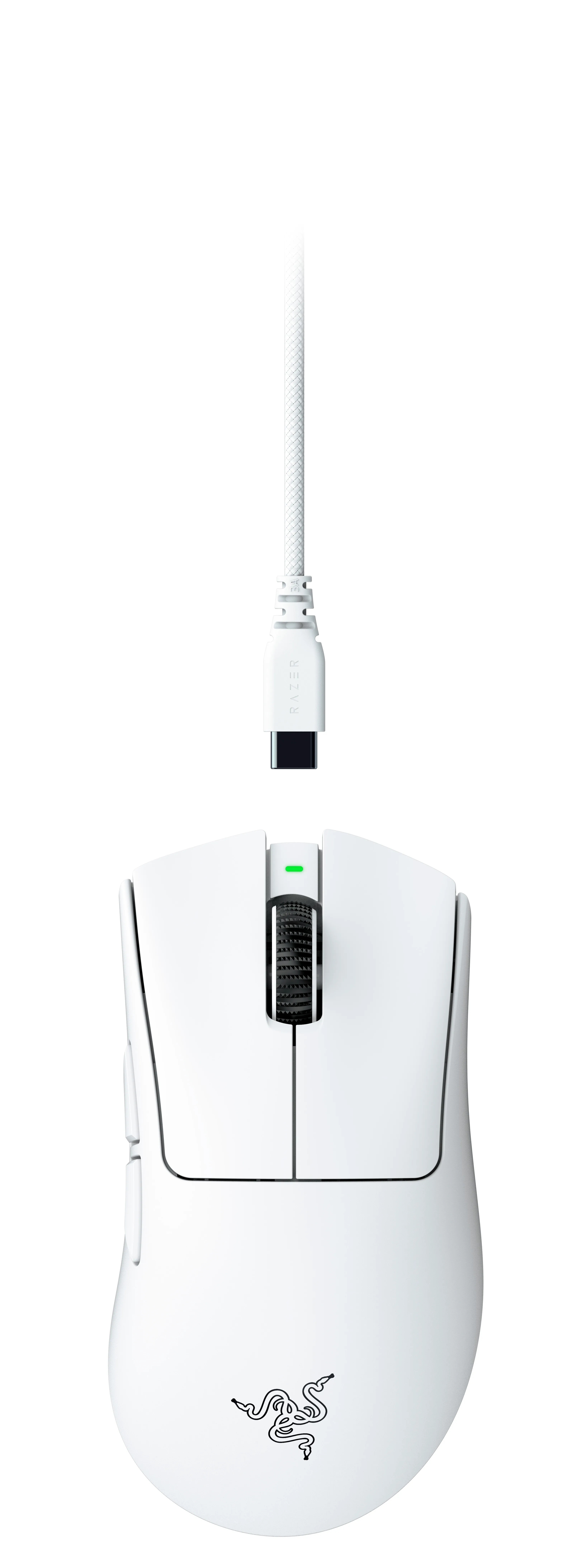 Razer DeathAdder V4 Pro Wireless Gaming Mouse, White