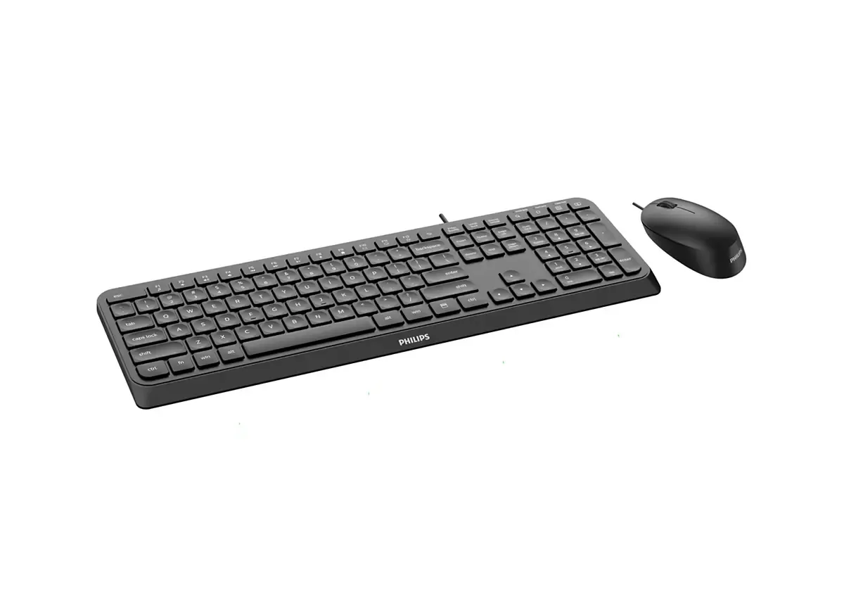 Philips 2000 series - keyboard + mouse, Black Philips 2000 series - keyboard + mouse, Black
