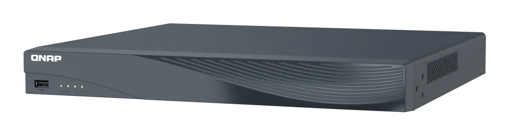 QNAP TVR-AI200-16CH-16P - Verkkovideotallennin, Musta