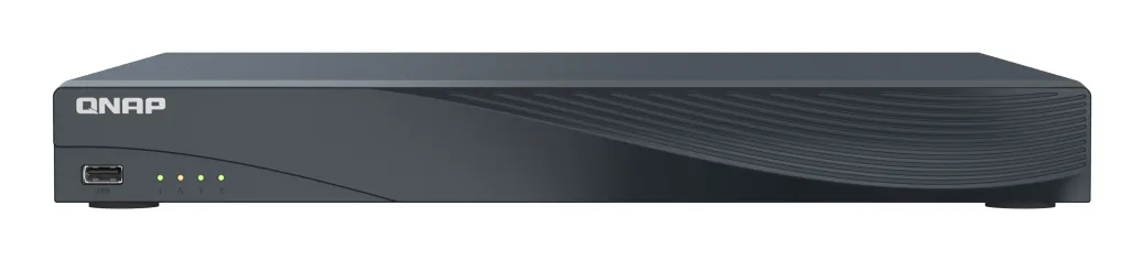 QNAP TVR-AI200-16CH-16P - Verkkovideotallennin, Musta