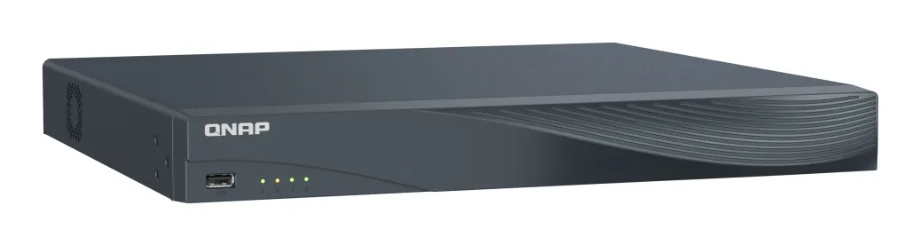 QNAP TVR-AI200-16CH-16P - Verkkovideotallennin, Musta