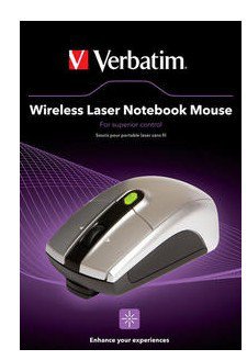 Verbatim Laser - tr&aring;dl&ouml;s mus, Silver