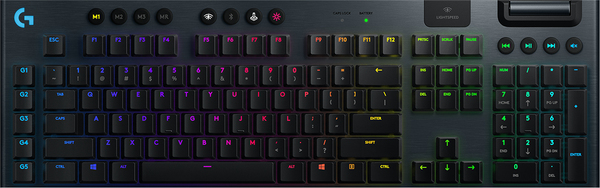 Logitech G915 LIGHTSPEED RGB GL switches  -langaton pelin&auml;pp&auml;imist&ouml;