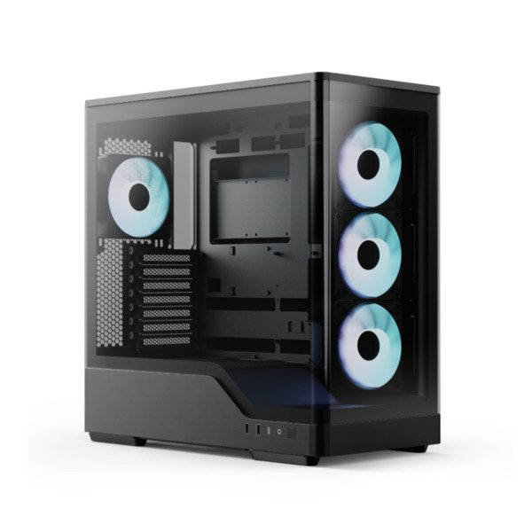 AeroCool P500A Midi-Tower Case with window, Black