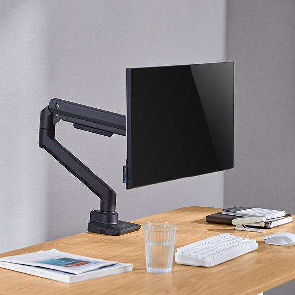Logilink Monitor Mount Gasfj&auml;der - skrivbordsf&auml;ste, Svart, 17-49&quot;, 20kg