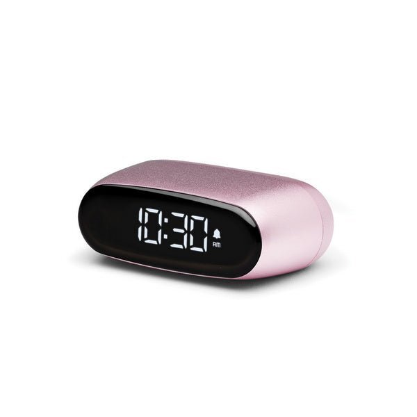 Lexon Minut uppladdningsbar digital v&auml;ckarklocka (rosa)