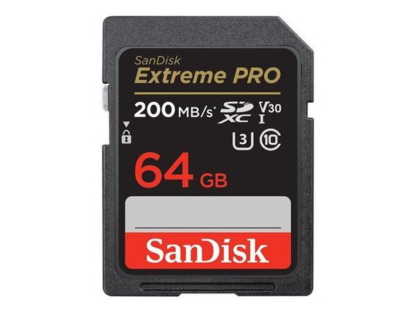 SanDisk Extreme PRO 64 Gt SDXC UHS-I U3 V30 -muistikortti