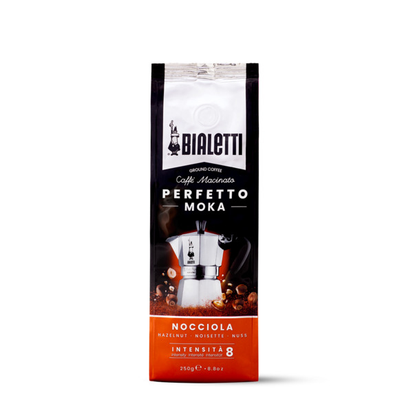 Bialetti Perfetto Moka Nocciola Hazelnut Ground Coffee, 250 g