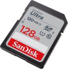 SanDisk Ultra 128 Gt SDXC UHS-I U1 V10 Class 10 -muistikortti, hopea