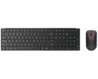 Lenovo Wireless Multi-Mode Pro Combo Ergonomic Keyboard and Mouse, Eclipse Black