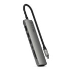 Satechi 7-in-1 USB-C Slim Multiport Adapter with Ethernet - Space Grey