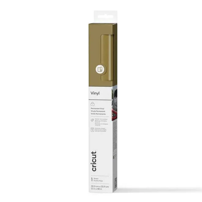 Cricut Premium Vinyl Permanent 30x120cm (Gold)