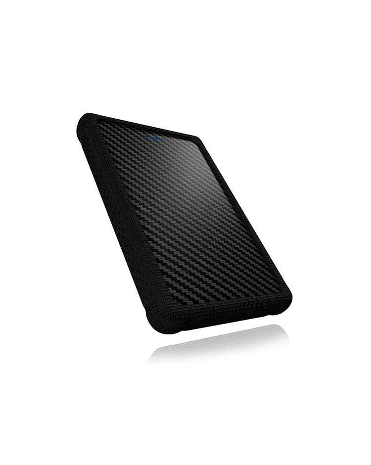 Externes Gehäuse für 2,5" SATA HDD/SSD mit USB 3.0 Anschluss und Silik