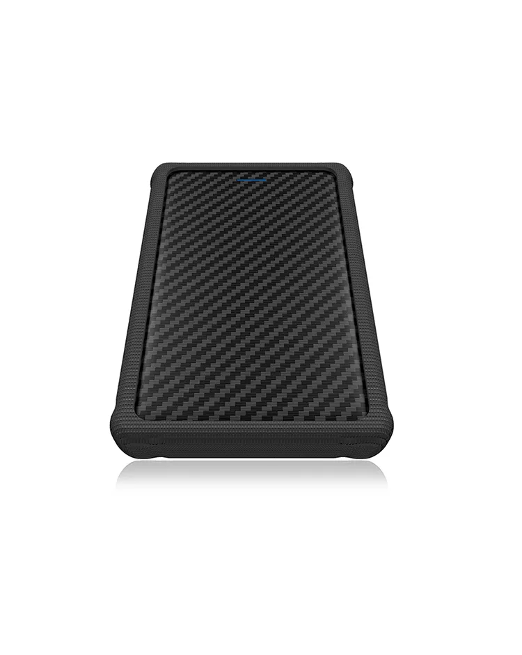 Externes Gehäuse für 2,5" SATA HDD/SSD mit USB 3.0 Anschluss und Silik