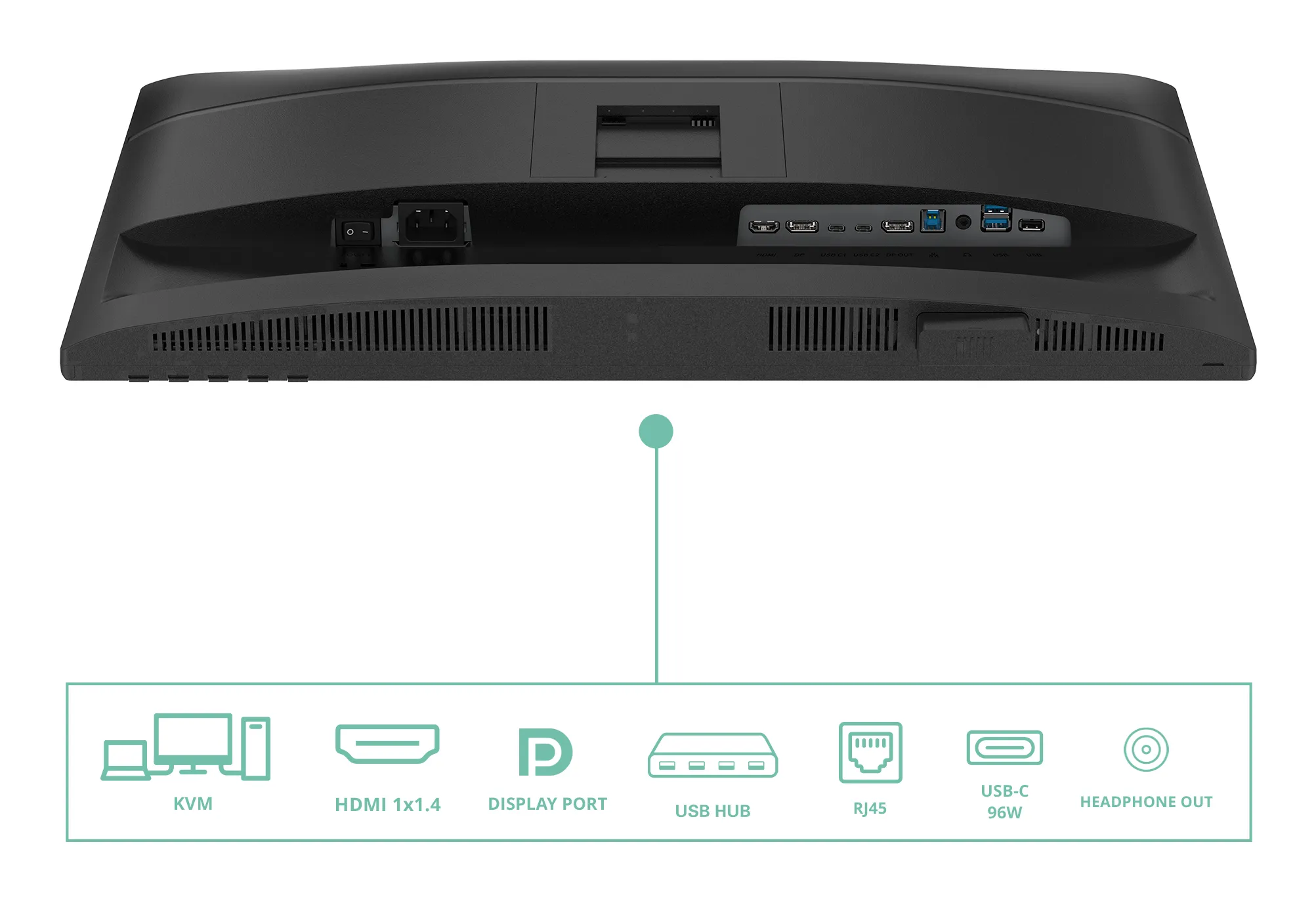 AOC 24P4CV 23.8" Full HD, IPS -n&auml;ytt&ouml;, USB-C hub