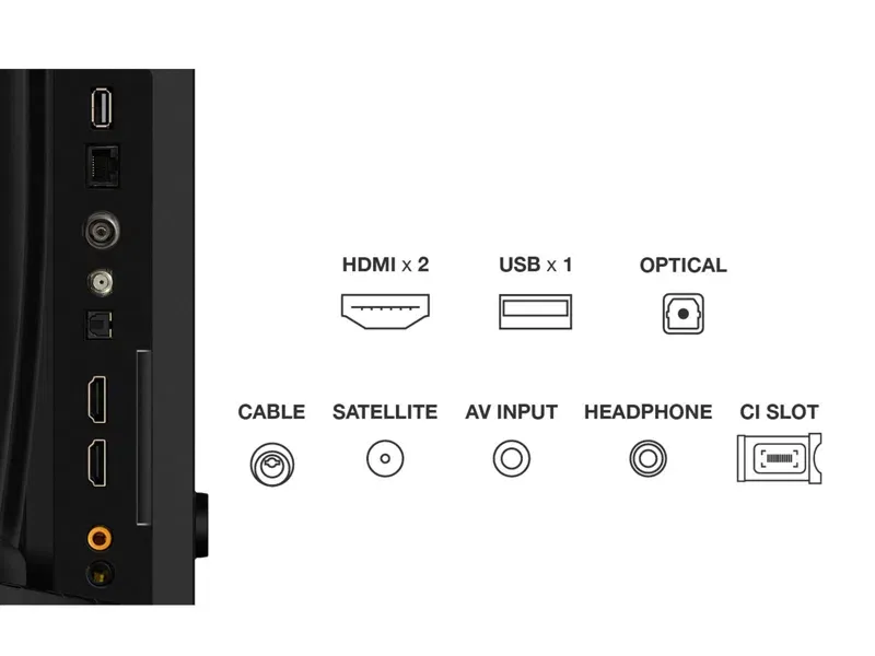 TCL 32V4C 32" HD Ready QLED Android TV, 60Hz, HDR10, HLG