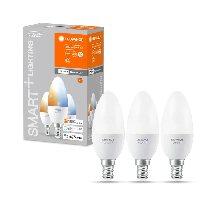 Ledvance SMART+ candle 40W/2700-6500 fr E14 WiFi 3 pack - C