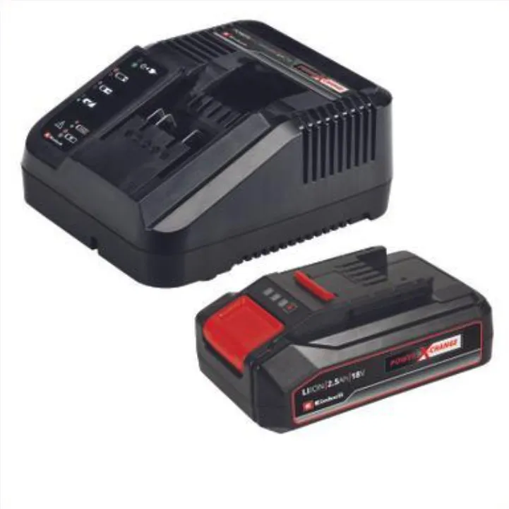 Einhell Cordless Impact Drill TE-CD 18/2 Li-i +22, 18V (red/black, Li-Ion battery 2.5Ah, case E-Box Basic + bit drill set)