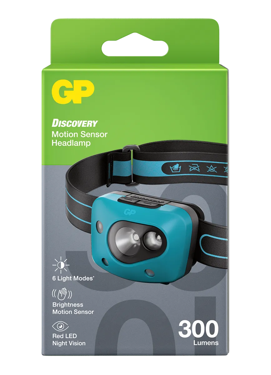 GP CH44 Discovery Headlamp, 300LM