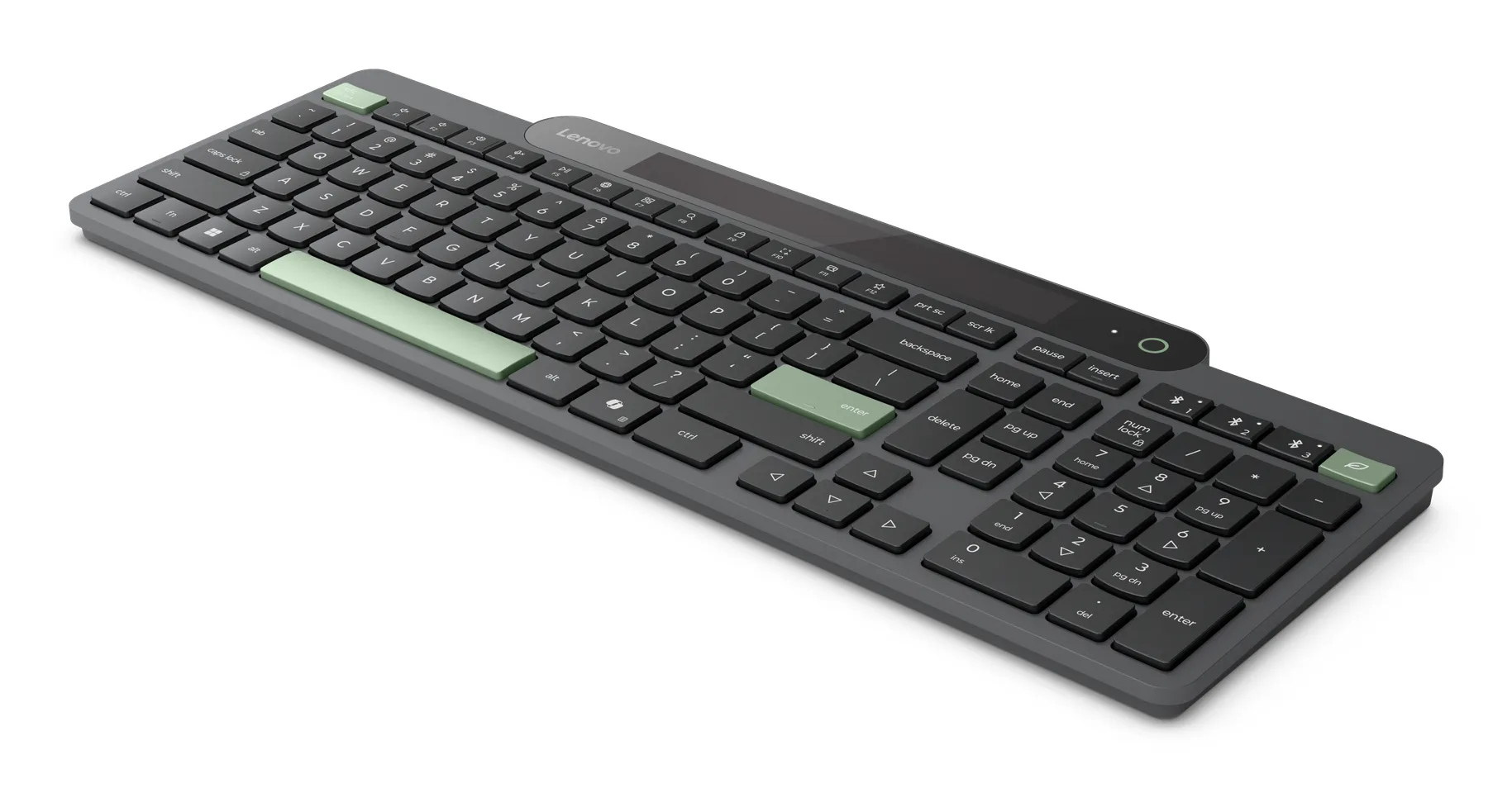 Lenovo Self-Charging Bluetooth Wireless Keyboard, Black
