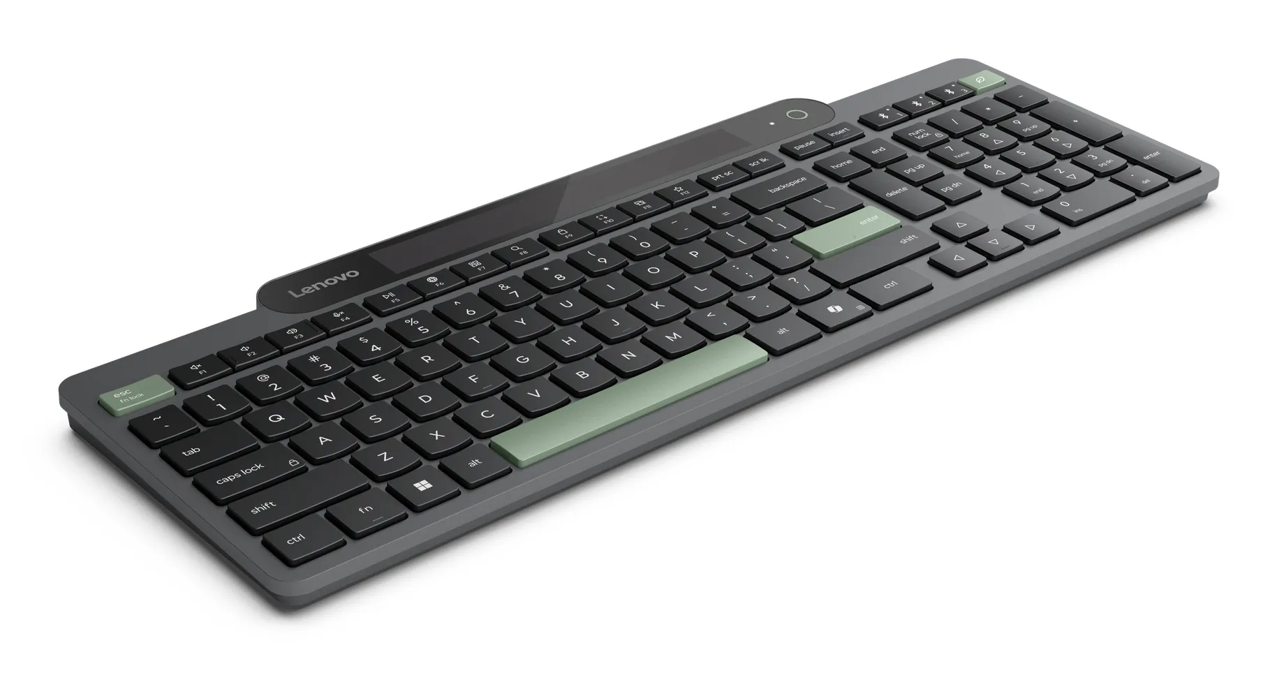 Lenovo Self-Charging Bluetooth Wireless Keyboard, Black