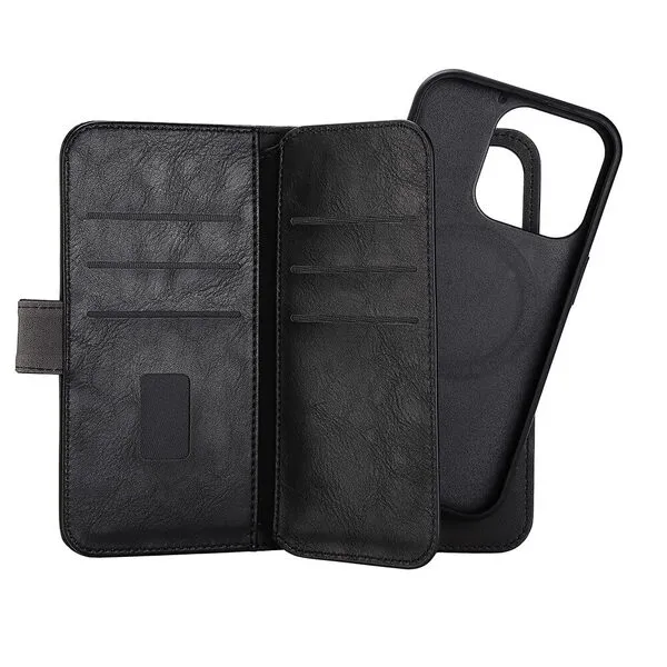 GEAR Wallet 7 Cards MagSeries, iPhone 14 Pro - 2-in-1 plånboksfodra, Svart