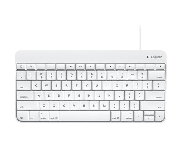 Logitech - N&auml;pp&auml;imist&ouml; - Apple Lighting -liitin - Iso-Britannian englanti malleihin Apple iPad mini, iPad with Retina display (4. sukupolvi)