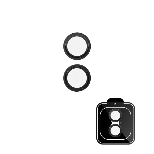 Epico Aluminium Lens Protectors Clear view Black Scratch and Fingerprint Protection iPhone 17, Black