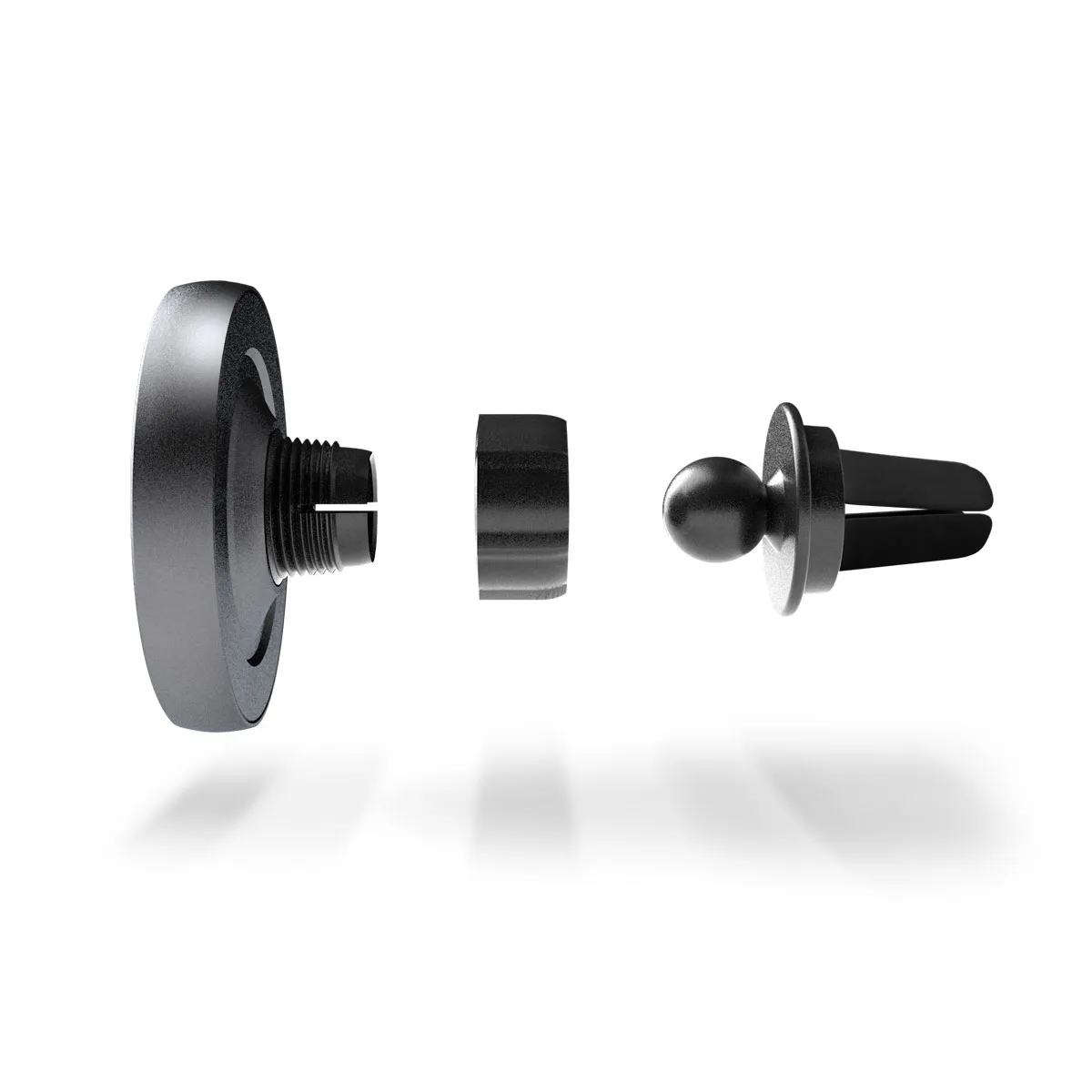 Epico Magnetic Wireless Car Charger (MagSafe compatible) 15W/10W/7,5W + 18W QC space gray