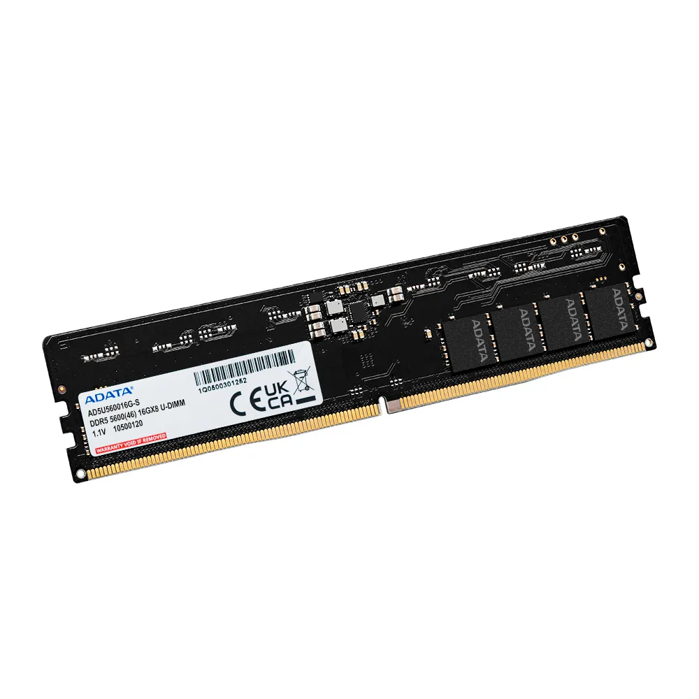 ADATA U-DIMM 8 Gt (1 x 8 Gt) DDR5 5600 MHz, CL46 -muisti (XMP)