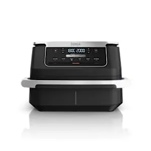 Ninja AF550EU, 6,6 l, 2470 W, airfryer, musta, hopea