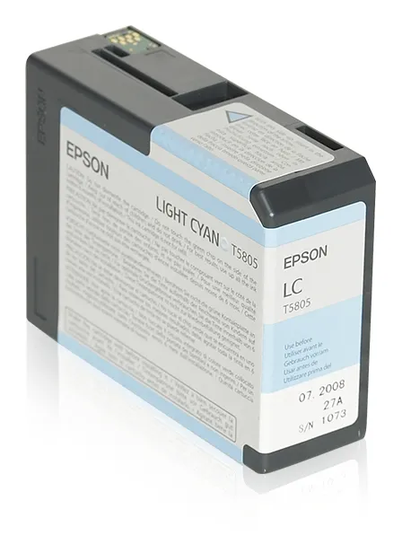 Epson T5805-mustekasetti, 80 ml, vaaleansyaani