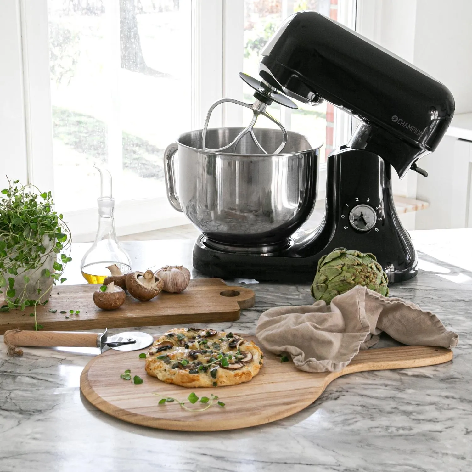 Champion Pro 1200W 6L - food processor, shiny