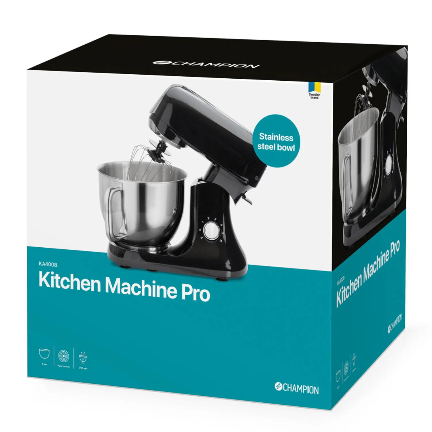 Champion Pro 1200W 6L - food processor, shiny
