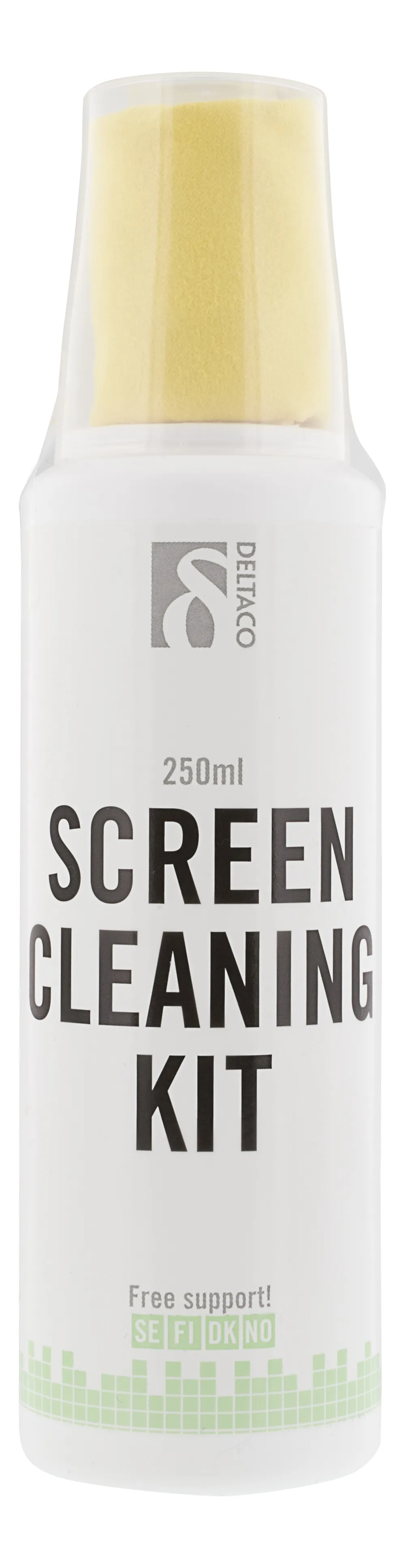 Deltaco skärmrengöringskit, 250ml